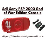 Sony PSP 2000 God of War Edition – red handheld system front view